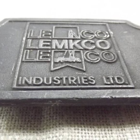 Vintage Lemkco Industries Oil Field Belt Buckle - Picture 2 of 5